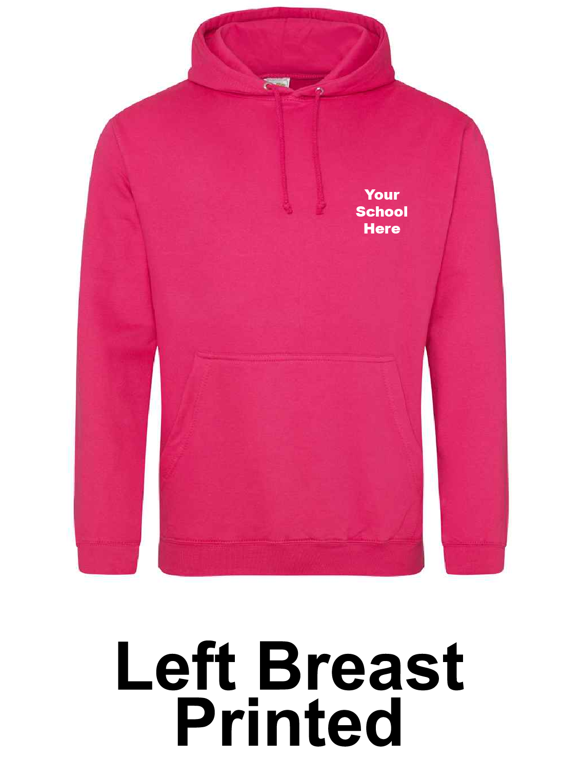 Hot Pink Left Breast Print