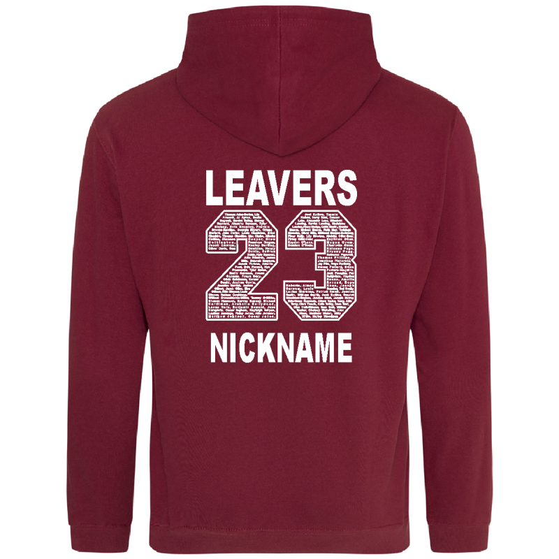 Burgundy cheap leavers hoodie