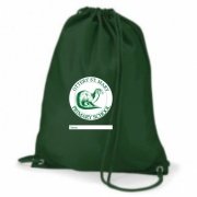 gym_bag_bottle_green_cf_screen_print_ottery_st_mary_primary_school_front