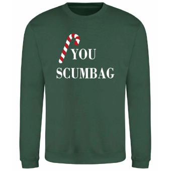 adult_christmas_jumper_-_green_-_you_scumbag