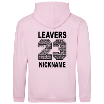 Baby pink leavers hoodie online