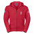 STC 266M - Russell Authentic Zip Hooded Sweatshirt - Classic Red: L