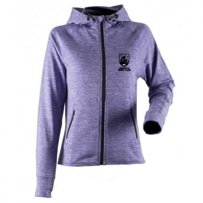 STC TL551 Tombo Ladies Lightweight Running Hoodie Purple Marl