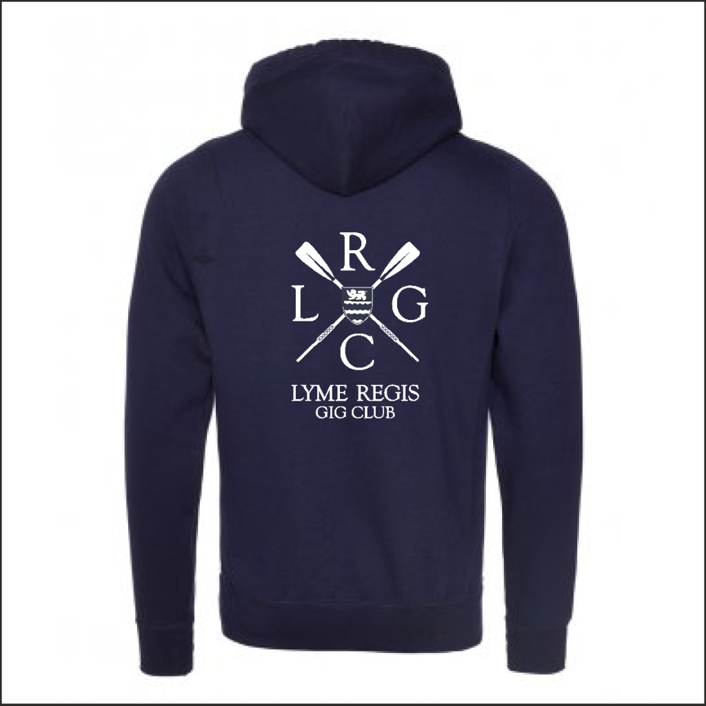 LRGC/Oxford Navy Cross Neck Hoodie – JH021