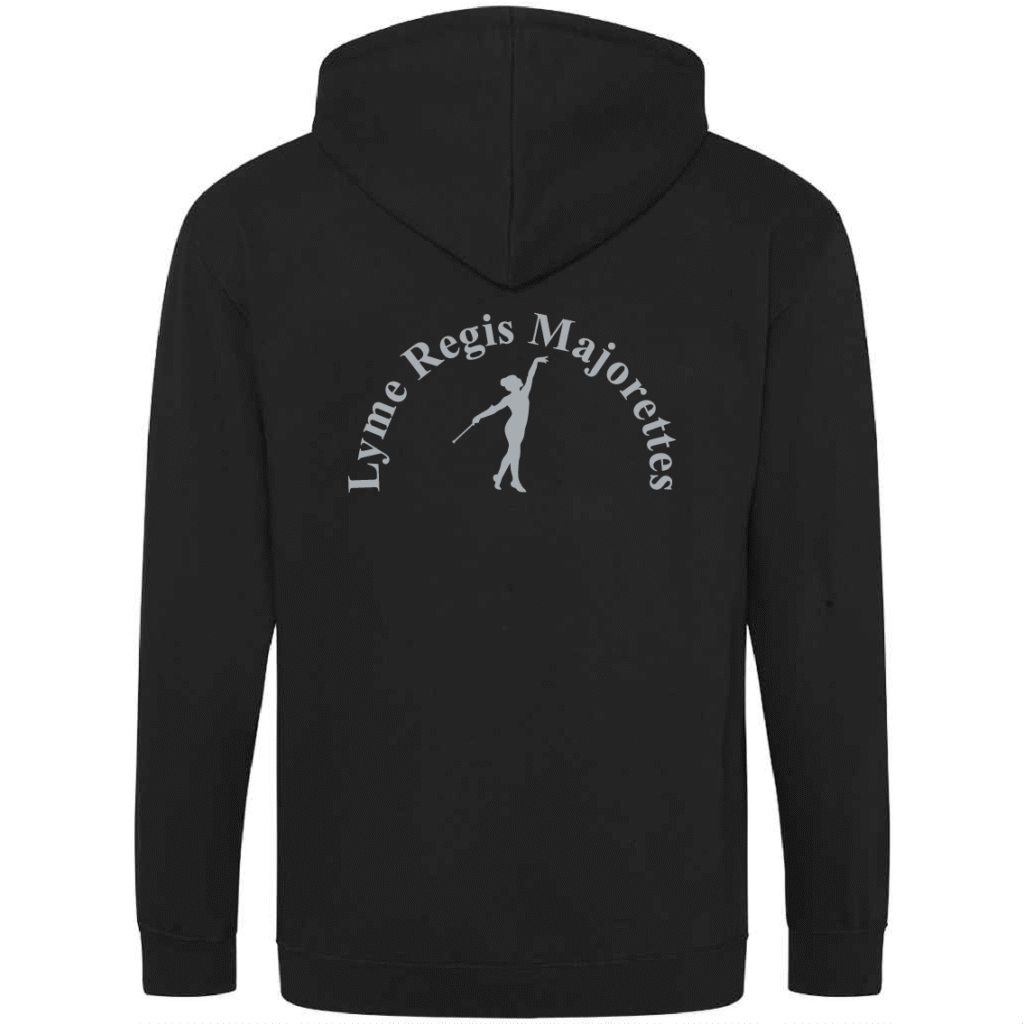 Lyme Regis Majorettes Zip Hoodie – Black – JH050(B)