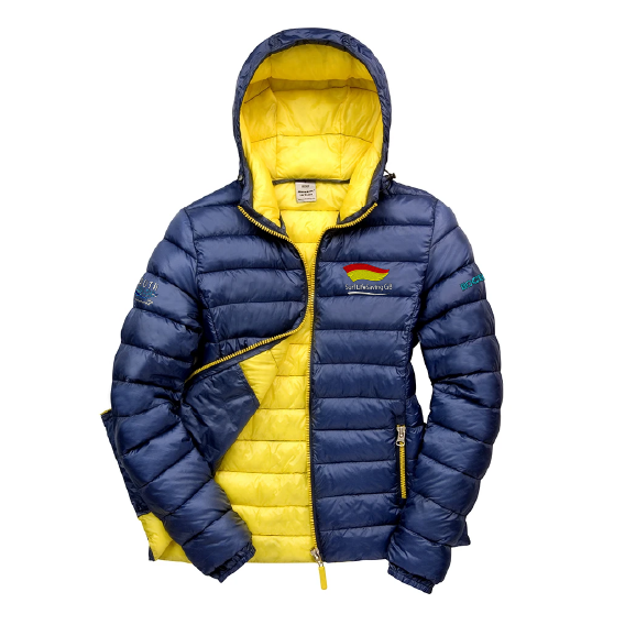 SSLSC Ladies Snow Bird Padded Jacket Navy/Yellow – RS194F