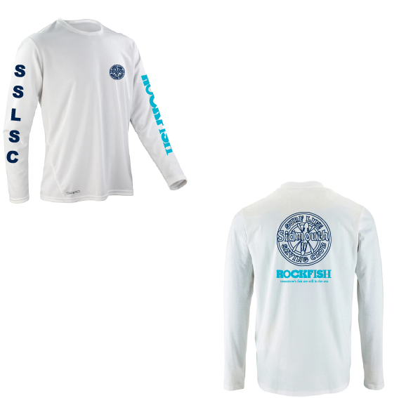 SSLSC White Spiro Performance Long Sleeve T-Shirt – French Navy or White – SR254M