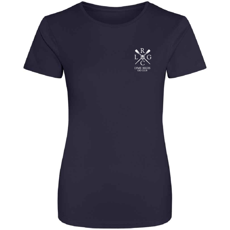 LRGC French Navy Sports Performance Girlie T-Shirt – JC005