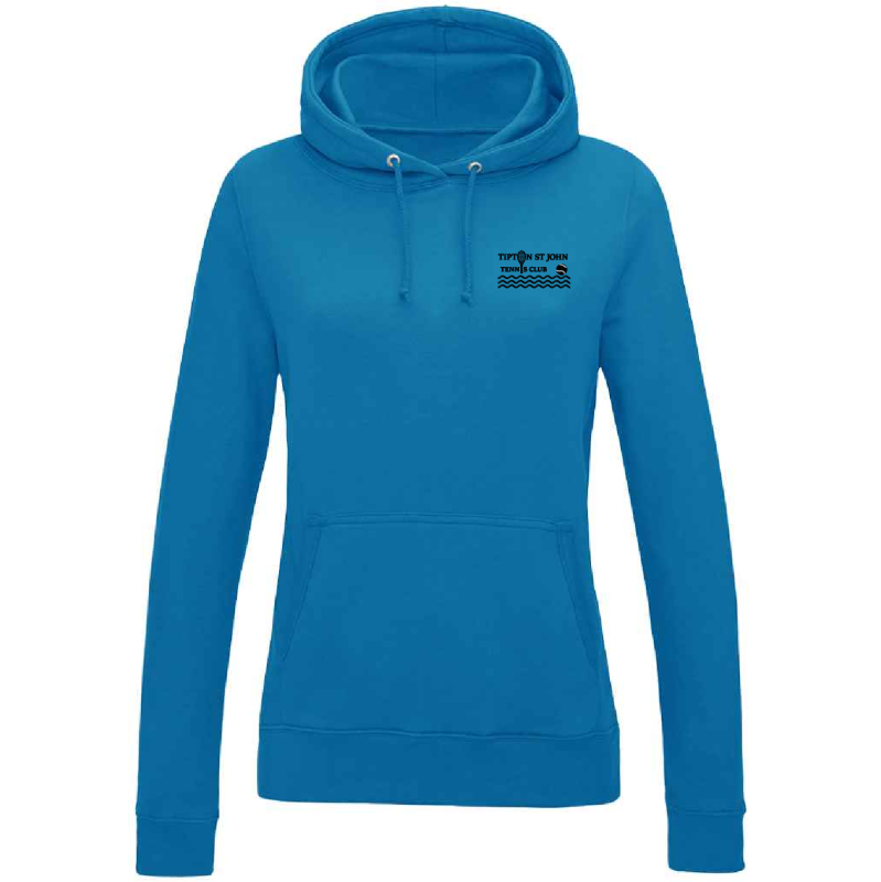 Tipton St. John Tennis Club Ladies Hoodie – JH001F – Sapphire Blue
