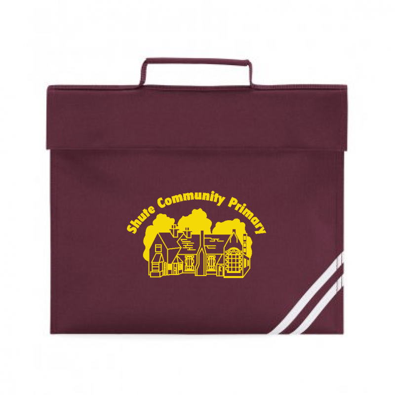 Shute Primary School Classic Book Bag – Burgundy – QD456