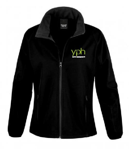 Result Core Ladies Printable Soft Shell Jacket Black/Black