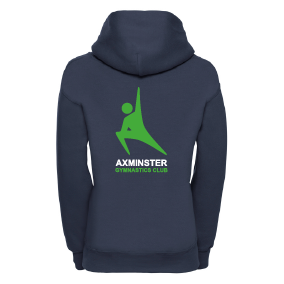 Axminster Gymnastics Club Kids Hooded Sweatshirt – 575B – Navy