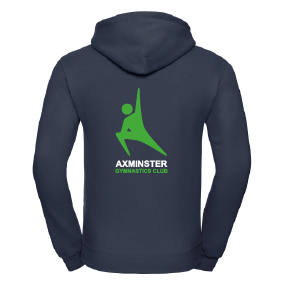 Axminster Gymnastics Club Adults Hooded Sweatshirt – 575M – Navy