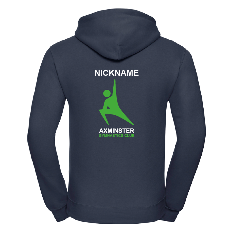 Axminster Gymnastics Club Adults Hooded Sweatshirt – 575M – Navy