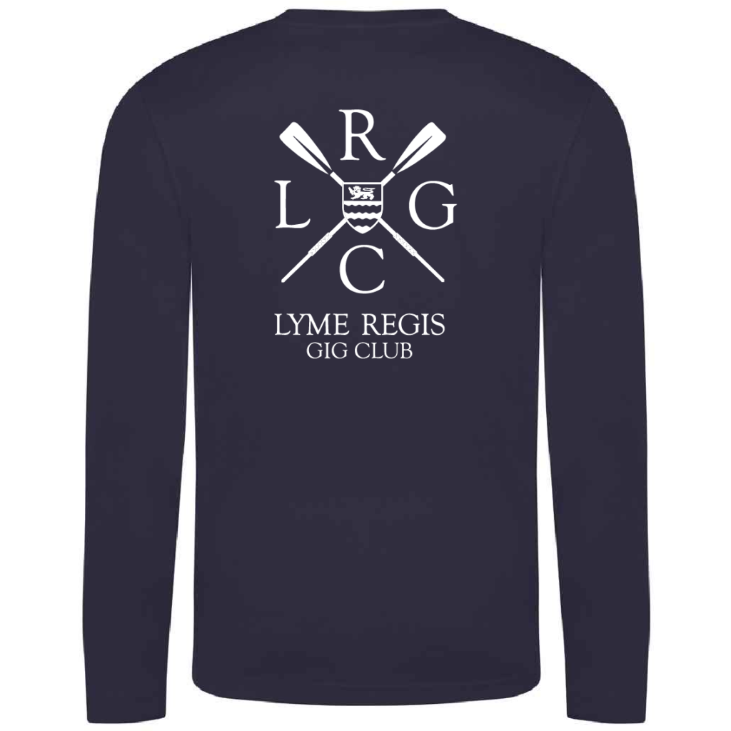 LRGC Cool Sports Performance Long Sleeve Wicking T-Shirt – JC002 – Navy or White