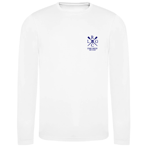 LRGC Cool Sports Performance Long Sleeve Wicking T-Shirt – JC002 – Navy or White