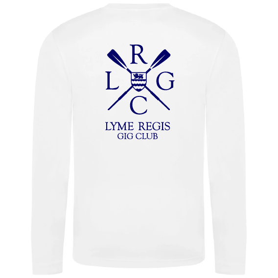 LRGC Cool Sports Performance Long Sleeve Wicking T-Shirt – JC002 – Navy or White