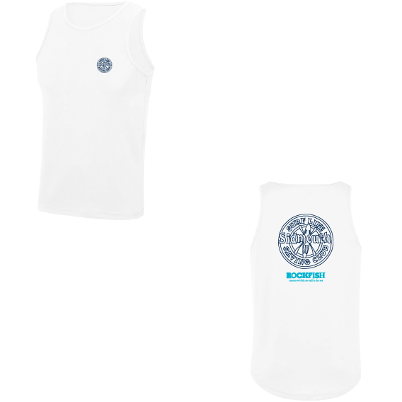 SSLSC Unisex Cool Wicking Polyester Sports Vest  – Navy or White – JC007