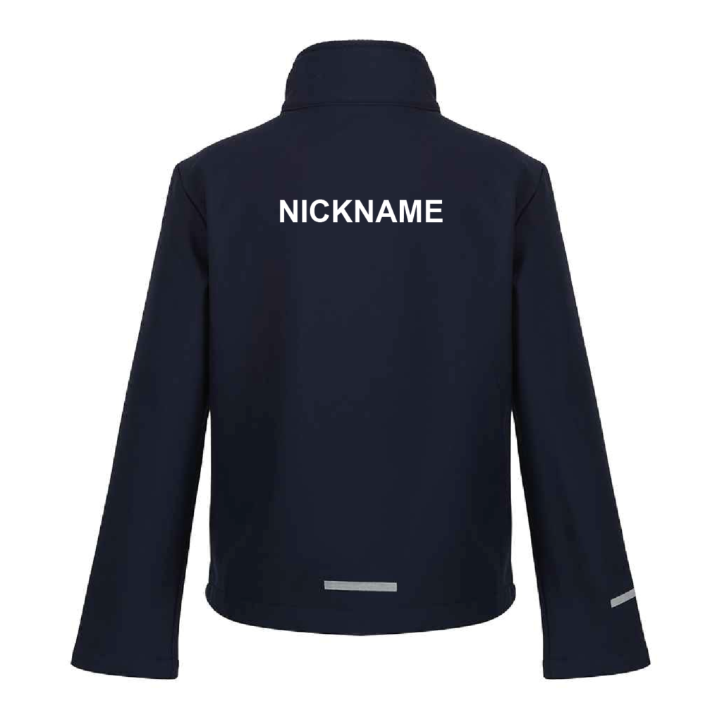 Axminster Gymnastics Club Kids Ablaze Soft Shell Jacket – RG330 – Navy / Navy