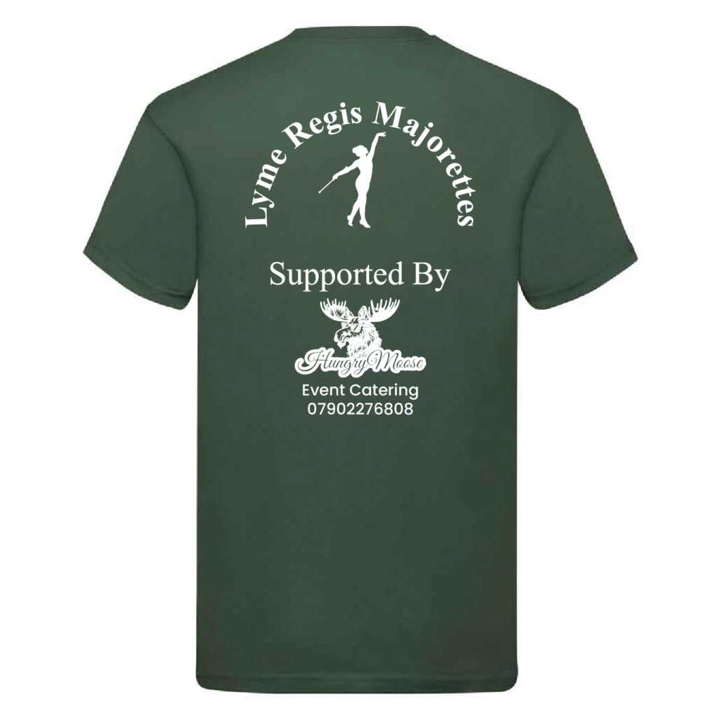 Lyme Regis Majorettes T-Shirt – Bottle Green – SS12(B)
