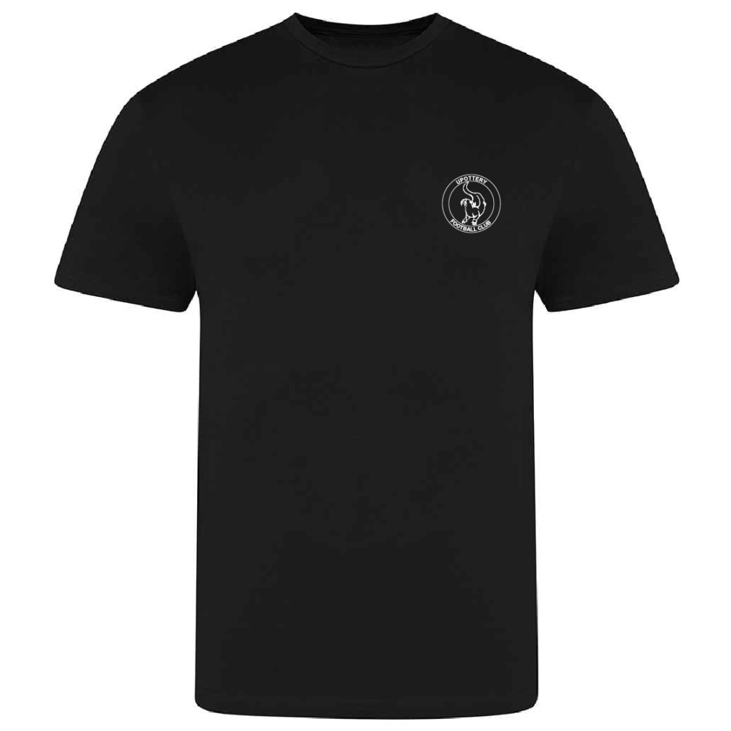 Upottery Football Club Cotton T-Shirt – Red or Black – JT100
