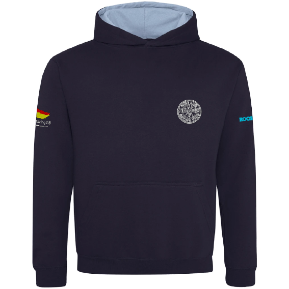 SSLSC – AWDis Kids Varsity Hoodie – Navy/Sky Blue – JH003B