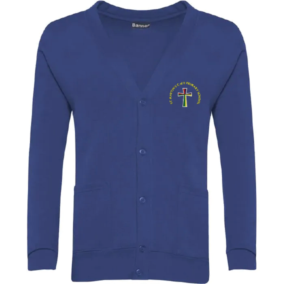 St Martin’s C of E Primary School Select Cardigan – Dark Royal – 3SC