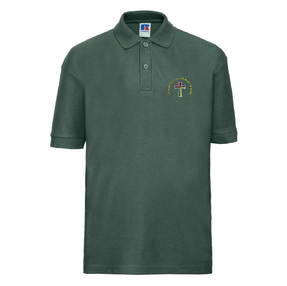 St Martin’s C of E Primary School Classic PE Poloshirt – Various Colours – 539B / M