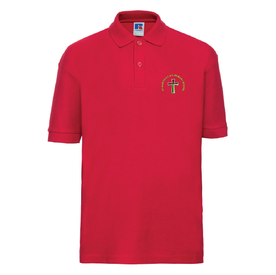 St Martin’s C of E Primary School Classic PE Poloshirt – Various Colours – 539B / M
