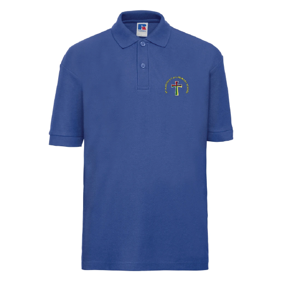 St Martin’s C of E Primary School Classic Poloshirt – Royal Blue – 539B / M