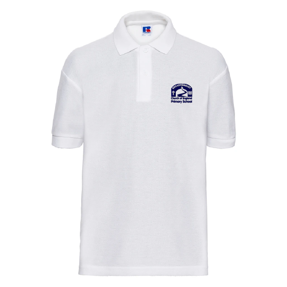 Broadhembury Primary School Classic Poloshirt – White – 539B / M