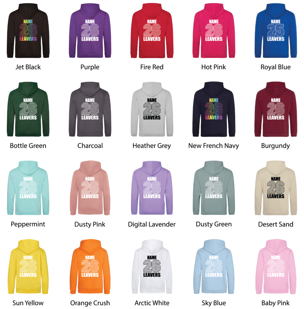 Awliscombe Primary School 2026 Leavers Hoodies – Various Colours