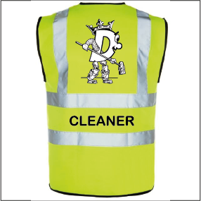 Denma Cleaning Services – Sleeveless Safety Waist Coat – Yellow – UC801