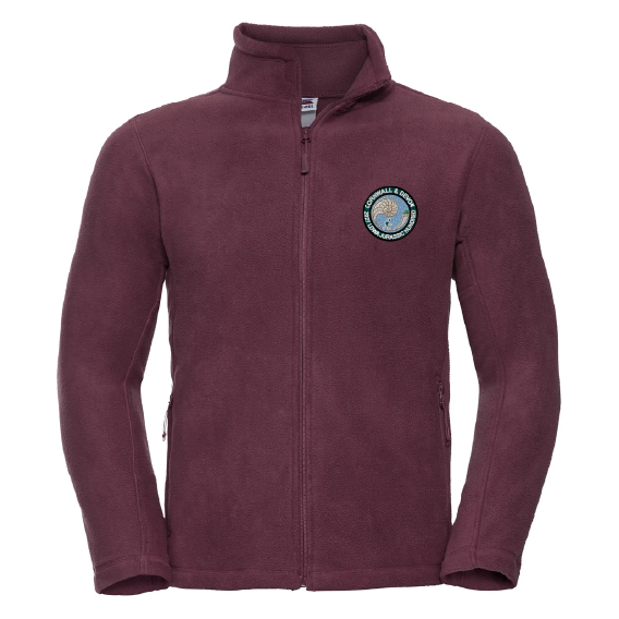 LDWA Jurassic 100 – Athletic Outdoor Fleece Jacket – Burgundy – 870M