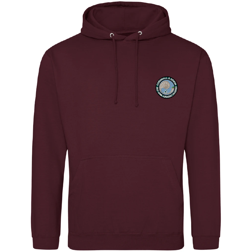LDWA Jurassic 100 – AWDis College Hoodie – Burgundy – JH001