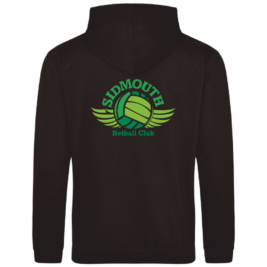 Sidmouth Netball Club KIDS College Hoodie – Jet Black – JH001